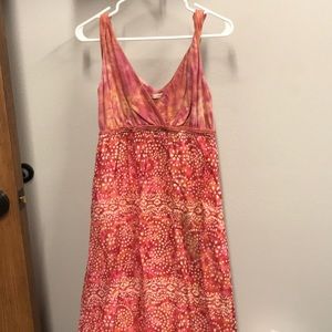 MaxiSun Dress Full Length SZ. Small Good Condition